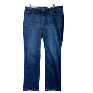 Lee Perfect Fit Straight leg‎ Women's size 16 Dark Blue Denim jeans